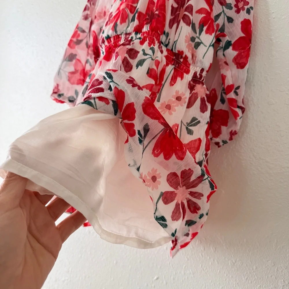 Carter’s Baby Girl Floral Dress | Size 12M | Lined | Spring Lightweight